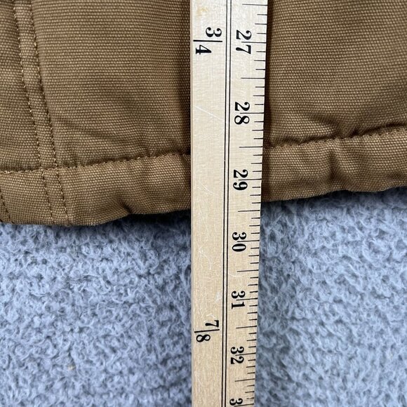 Dickies Coat Mens Large Plaid Lined Tan Workwear Winter Shacket - Picture 5 of 8